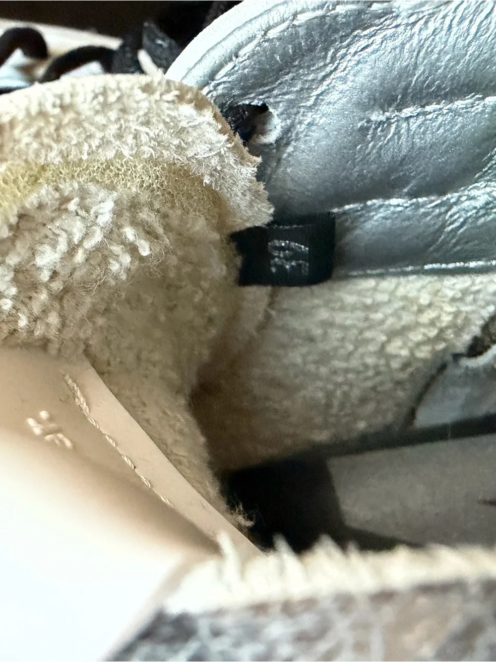 P448 Silver High-Top Sneakers with Black Accents